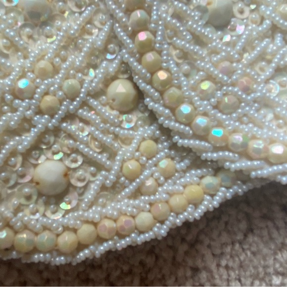 Vintage Beaded envelope clutch bag with snap closure. - Picture 4 of 4